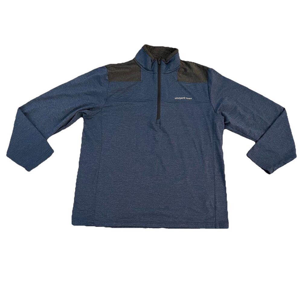 Vineyard Vines Men’s 1/4 Zip‎ Pullover Medium Blue Gray